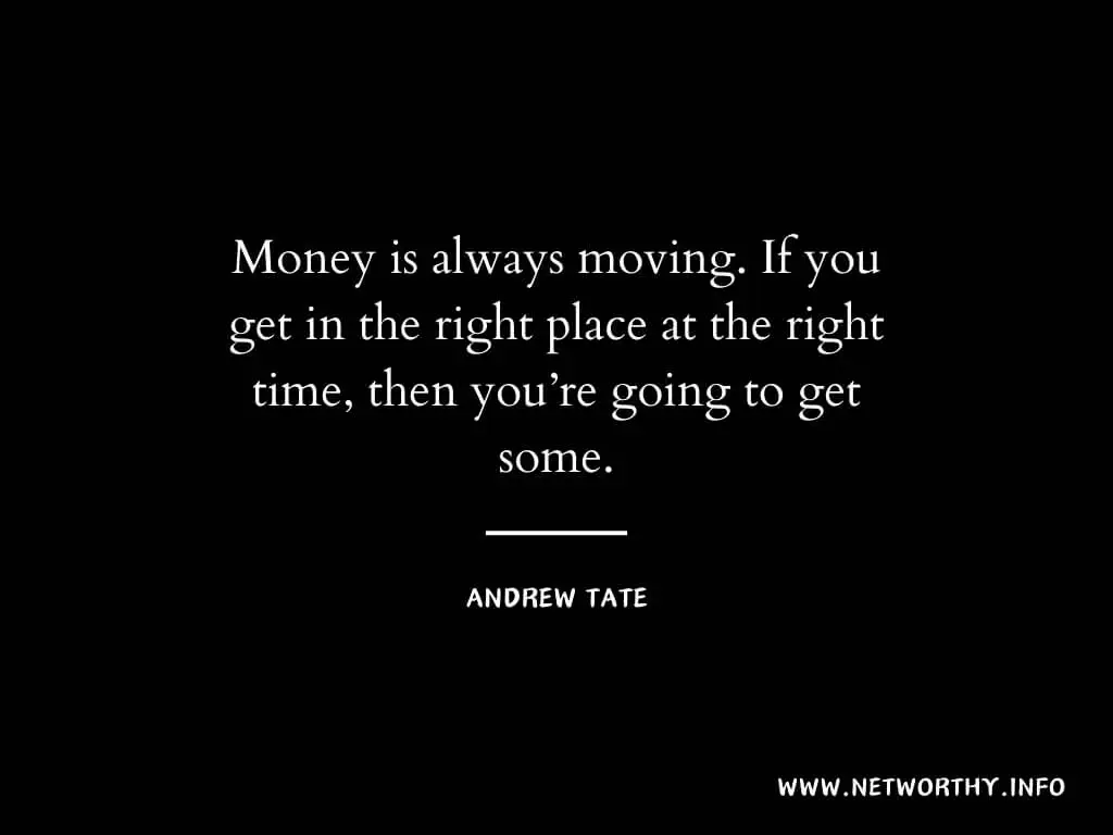 andrew tate on financial success