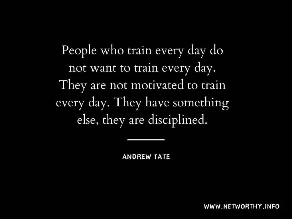 quote of training by tate